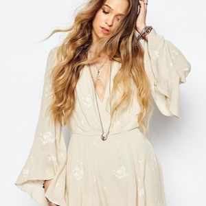 Free People Jasmine Floral Embroidered Tunic/Dress